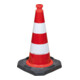 Cône de signalisation TL compl. rétro-réfléchissant H. 500 mm contrôlé BAST, 2 b-1