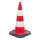 Cône de signalisation TL compl. rétro-réfléchissant H. 500 mm contrôlé BAST, 2 b