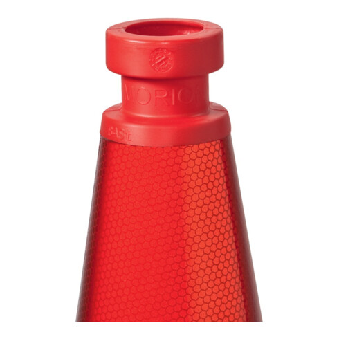Cône de signalisation TL compl. rétro-réfléchissant H. 500 mm contrôlé BAST, 2 b