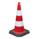 Cône de signalisation TL H. 750 mm contrôlé BAST, 2 bandes poids 5,80 kg, 45 x 4-5