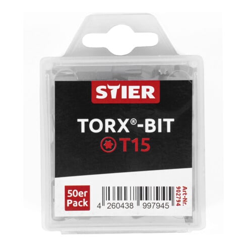 STIER Confezione grande di bit TORX®