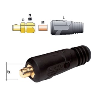 Connecteur de câble de soudage 400 A (50-70 mm²)