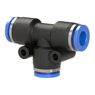 Connecteur en T à enfoncer Série bleue Hose-Outer-D4 RIEGLER