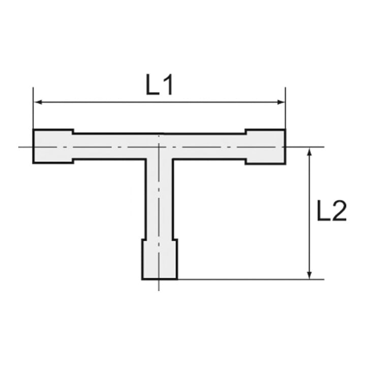 Connecteur en T LW 9 L1 54mm RIEGLER