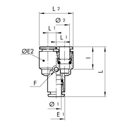 Schneider Connessione a innesto SVG-R23-Y