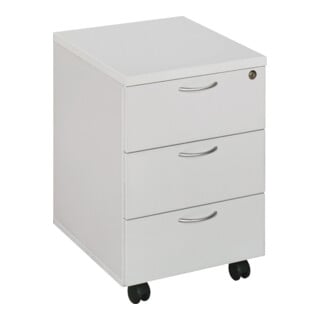 Conteneur à roulettes à 3 tiroirs STIER 405x500x590 mm, gris