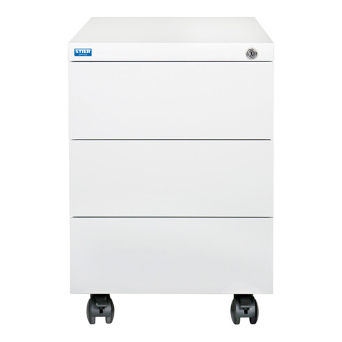 Conteneur à roulettes à 3 tiroirs STIER 550x390x590 mm