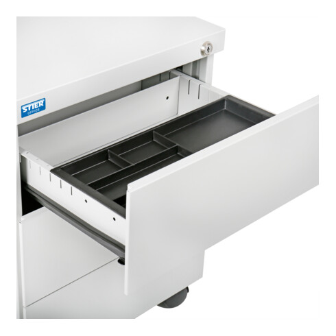 Conteneur à roulettes à 3 tiroirs STIER 550x390x790 mm