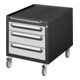 Conteneur &agrave; roulettes STIER Premium avec 3 tiroirs, lxPxH 480x600x540 mm-1