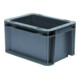 Conteneur de transport gerbable L200xl100xH120mm bleu PP poignée traversante par-1