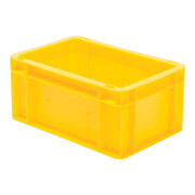Conteneur de transport gerbable L300xl200xH145mm vert PP poignée traversante par