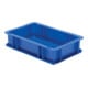 Conteneur de transport gerbable L300xl200xH75mm bleu PP poignée traversante paro-1