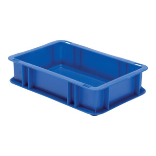 Conteneur de transport gerbable L300xl200xH75mm vert PP poignée traversante paro