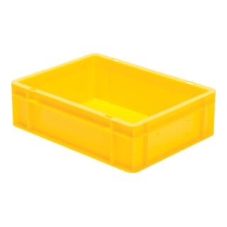 Conteneur de transport gerbable L400xl300xH120mm vert PP poignée traversante par
