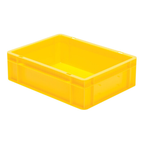 Conteneur de transport gerbable L400xl300xH120mm vert PP poignée traversante par