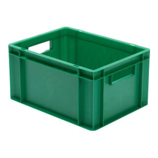 Conteneur de transport gerbable L400xl300xH210mm gris PP poignée traversante par
