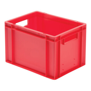 Conteneur de transport gerbable L400xl300xH270mm vert PP poignée traversante par