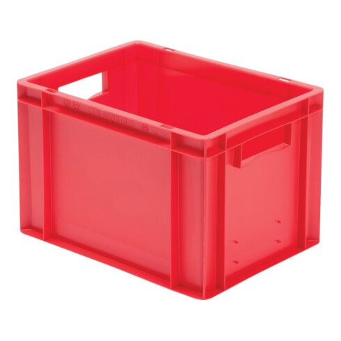 Conteneur de transport gerbable L400xl300xH270mm vert PP poignée traversante par