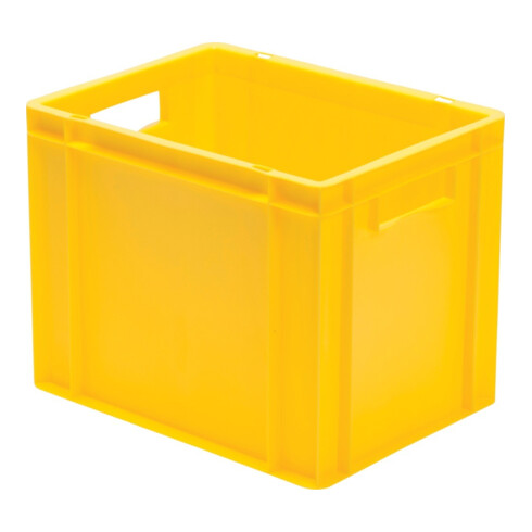 Conteneur de transport gerbable L400xl300xH320mm bleu PP poignée traversante par