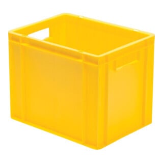 Conteneur de transport gerbable L400xl300xH320mm gris PP poignée traversante par