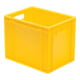 Conteneur de transport gerbable L400xl300xH320mm gris PP poignée traversante par-1