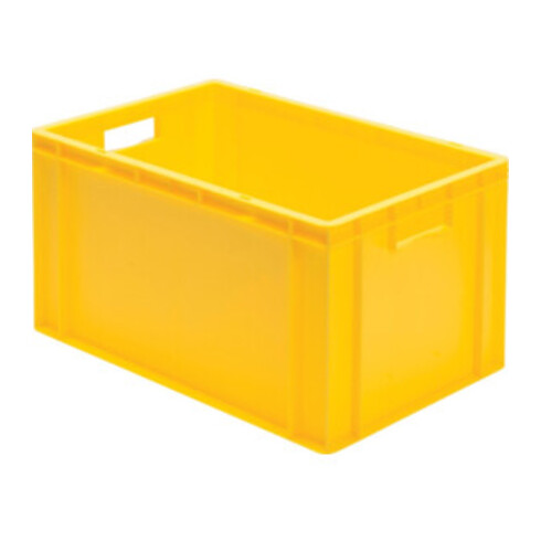 Conteneur de transport gerbable L600xl400xH320mm bleu PP poignée traversante