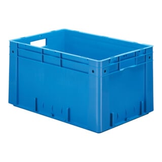 Conteneur de transport gerbable L600xl400xH320mm gris PP charge lourde poignée t