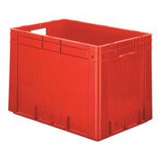 Conteneur de transport gerbable L600xl400xH420mm rouge PP charge lourde poignée