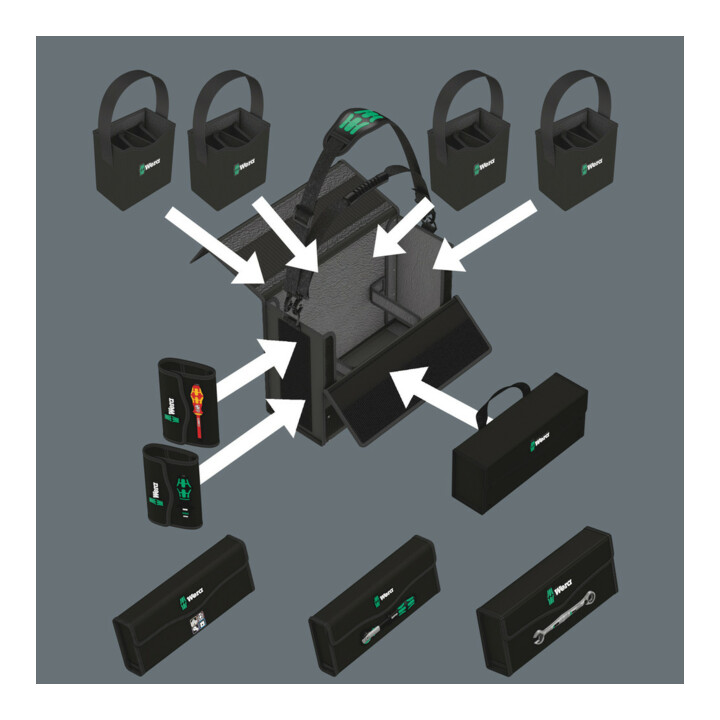 Conteneur d'outils Wera 2go 2 XL, 2 pièces