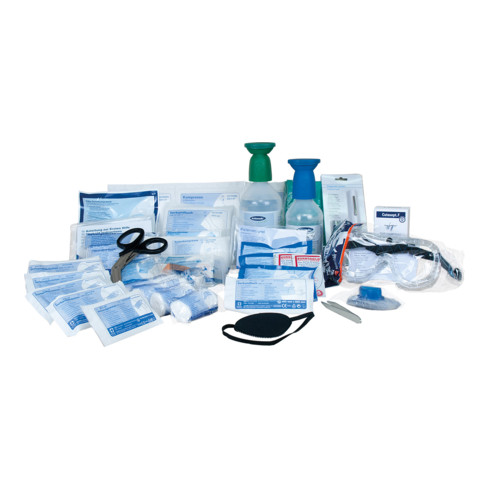 Contenu de KIT de secours Gramm Medical DIN 13 157 + SPÉCIAL laboratoire et chimie