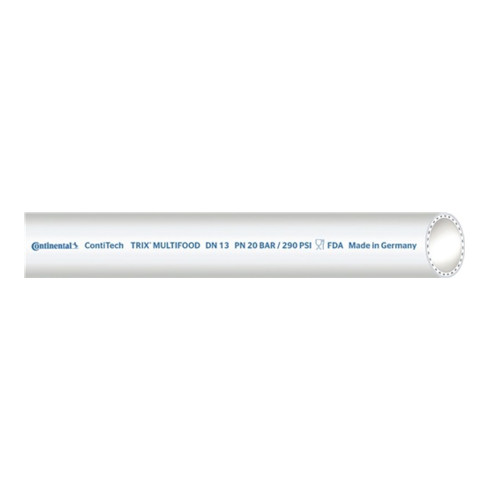 ContiTech Lebensmittelschlauch TRIX® MULTI-FOOD ID 19mm L.40m weiß Wandst.6mm Rl.