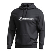 Contorion Hoodie schwarz "Profi am Werk"