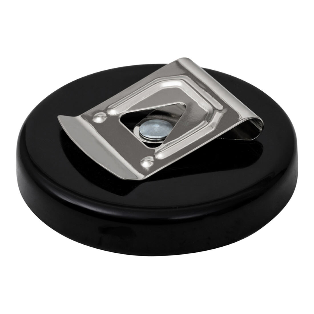Contorion Magnet-Clip "Halt mal!", schwarz, Ø 6,7 cm