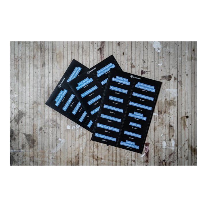 Contorion Stickerbogen, A4, 210 x 297 mm
