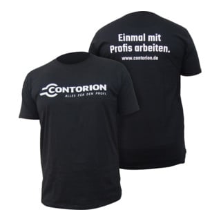 Contorion T-Shirt schwarz - ''Einmal mit Profis arbeiten''