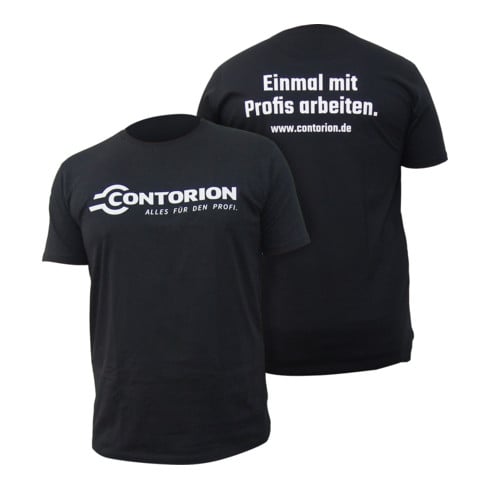 Contorion T-Shirt schwarz - ''Einmal mit Profis arbeiten''