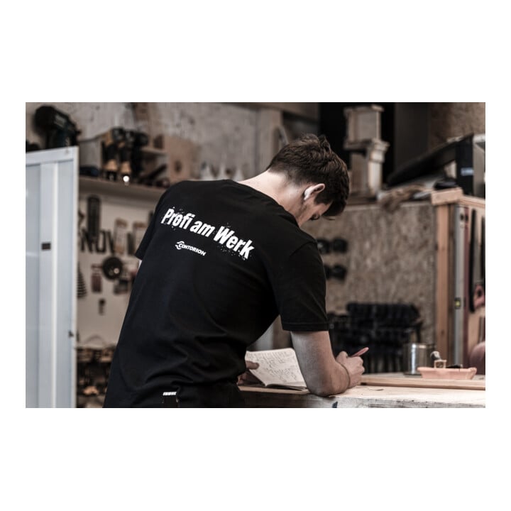 Contorion T-Shirt schwarz "Profi am Werk" S