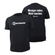 Contorion T-Shirt schwarz "Weniger reden. Mehr machen."