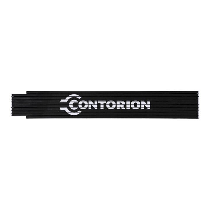 Contorion Zollstock 2 m schwarz mit Spruch