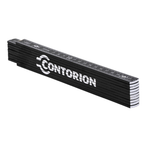 Contorion Zollstock 2 m schwarz mit Spruch