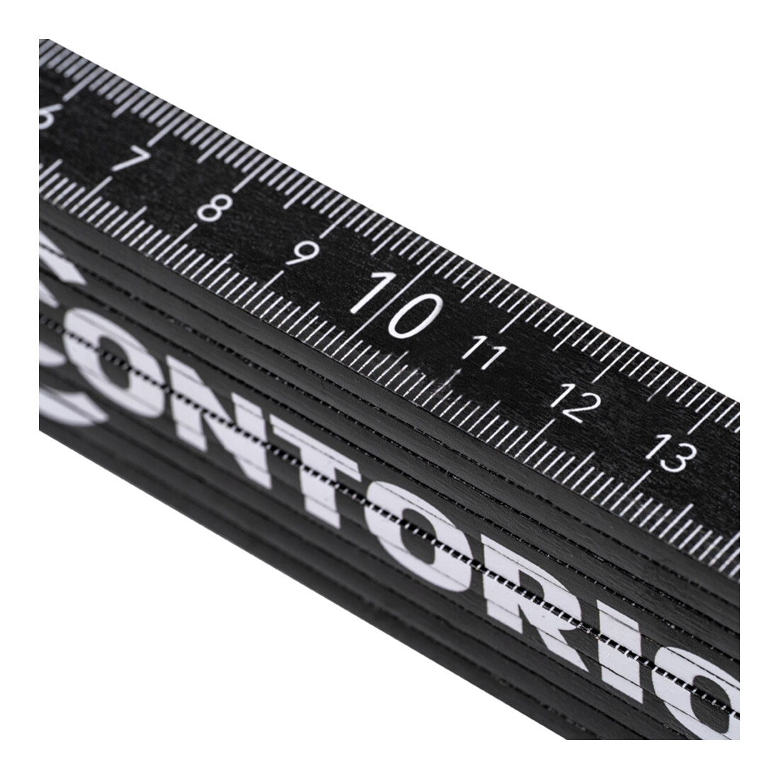 Contorion Zollstock 2 m schwarz mit Spruch