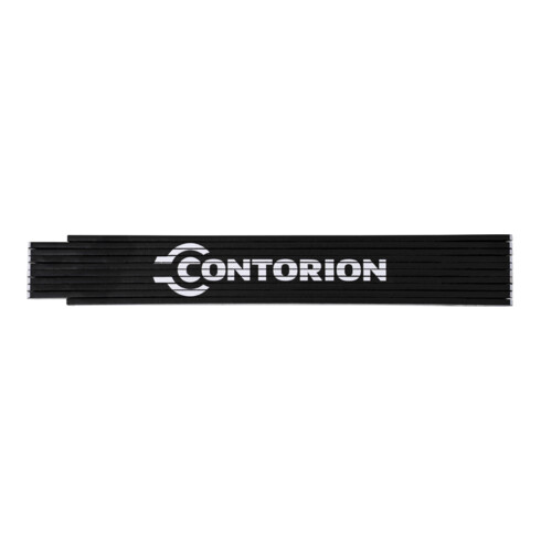 Contorion Zollstock 2 m schwarz mit Spruch
