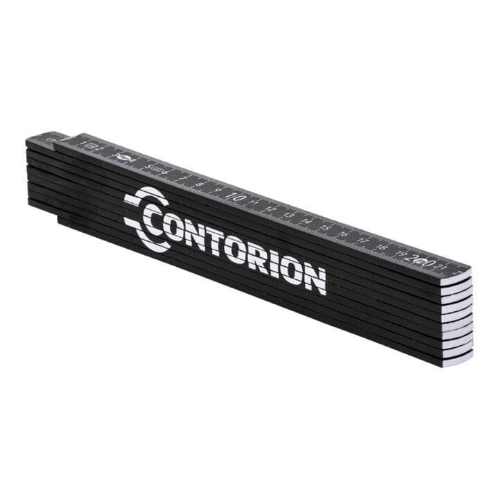 Contorion Zollstock 2 m schwarz mit Spruch