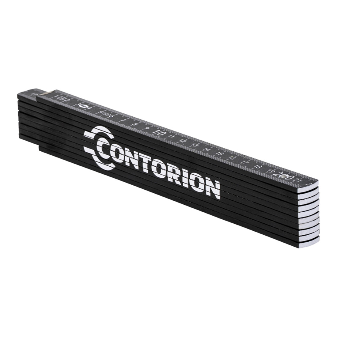 Contorion Zollstock 2 m schwarz mit Spruch
