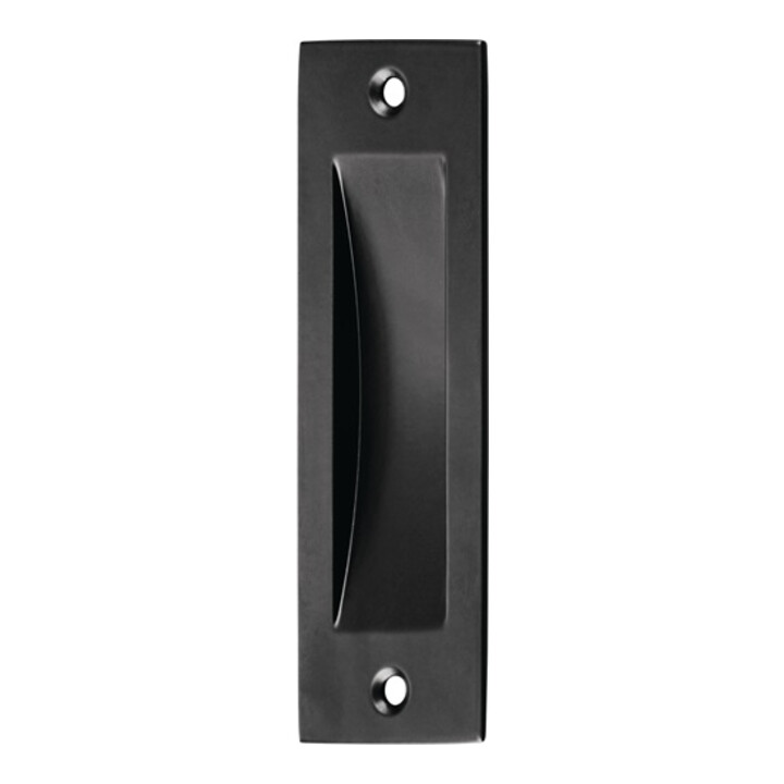 Coque de porte coulissante Hermeta aluminium.coin noir.L.120mm B.40mm