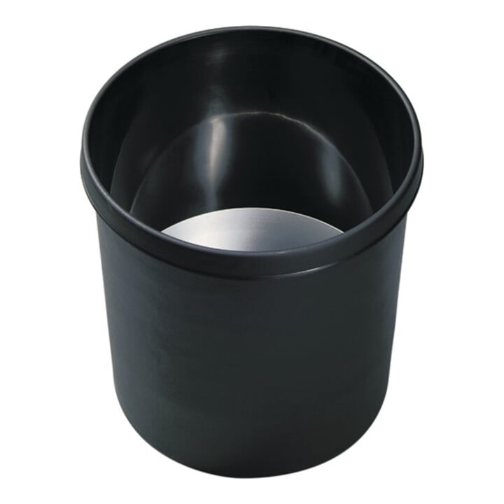 Corbeille à papier 12 l H. 270 x D. 260 mm avec bord manche plastique noir