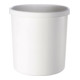 Corbeille à papier 18 l H. 310 x D. 295 mm avec bord manche plastique gris clair