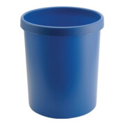 Corbeille à papier 18 l H. 320 x D. 315 mm avec bord manche plastique bleu-1
