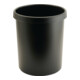 Corbeille à papier 18 l H. 320 x D. 315 mm avec bord manche plastique noir-1