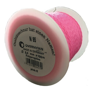 Cordeau de paveur L. 100 m 60 kg polypropylène rose